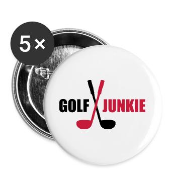 golf - Buttons large 2.2''/56 mm (5-pack) - white - Front
