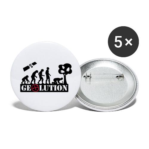 Geolution - 2color - 2O12 - Buttons groß 56 mm (5er Pack)