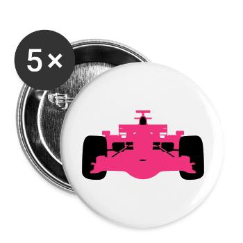 F1 #4 - Buttons large 2.2''/56 mm (5-pack) - white - Front