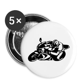 HRC 1000RR - Buttons groß 56 mm (5er Pack) - Weiß - Vorne