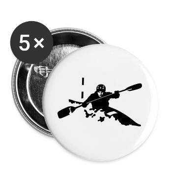 Kayak - Buttons groß 56 mm (5er Pack) - Weiß - Vorne