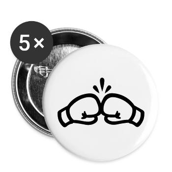 Boxing Gloves - Buttons large 2.2''/56 mm (5-pack) - white - Front