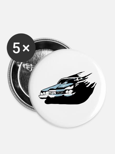 speed - Buttons groß 56 mm (5er Pack) - Weiß