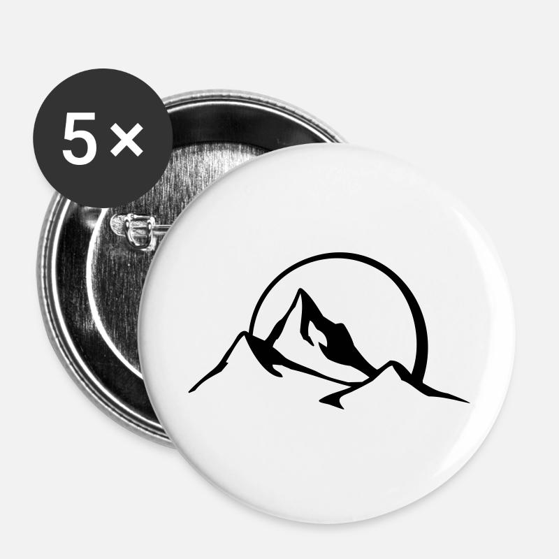 berg_panorama - Buttons large 2.2''/56 mm (5-pack) - white
