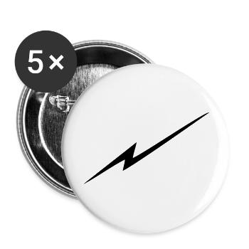 blitz - Buttons groß 56 mm (5er Pack) - Weiß - Vorne