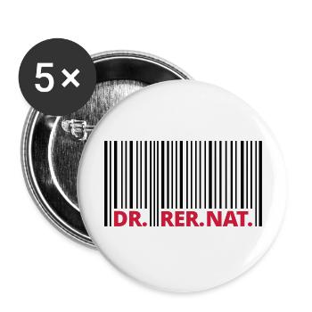 Docteur - Lot de 5 grands badges (56 mm) - blanc - Devant