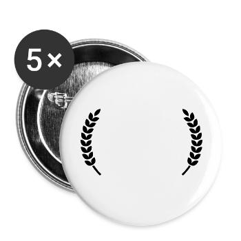 stars symbol - Buttons groß 56 mm (5er Pack) - Weiß - Vorne