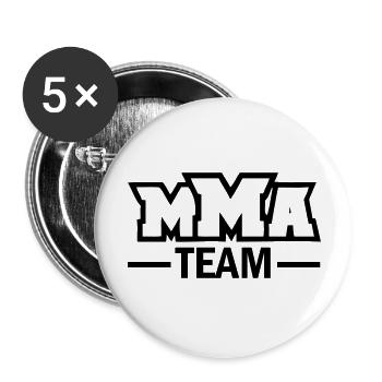 mma_team - Buttons large 2.2''/56 mm (5-pack) - white - Front