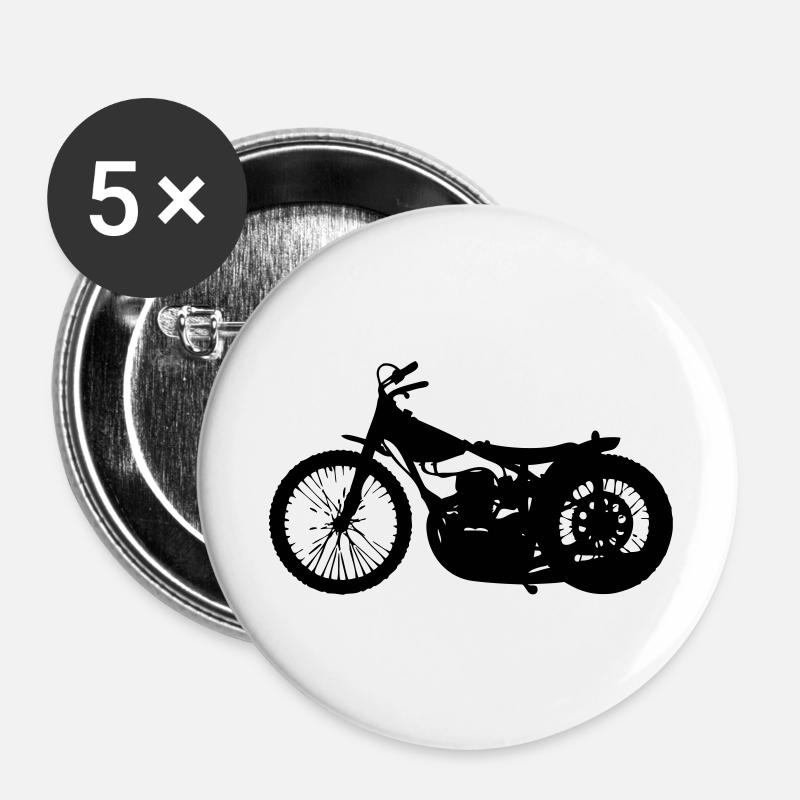 Speedway - Buttons large 2.2''/56 mm (5-pack) - white