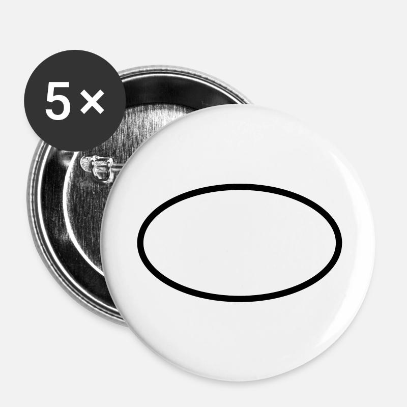 Customize it ! / Anpassen / Personnaliser - Buttons large 2.2''/56 mm (5-pack) - white