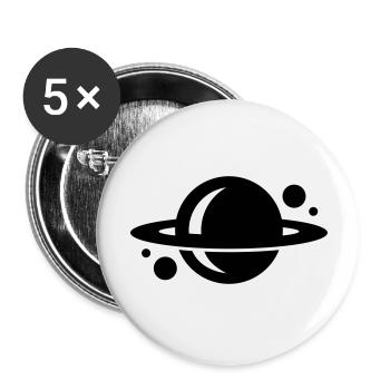planet - Buttons large 2.2''/56 mm (5-pack) - white - Front