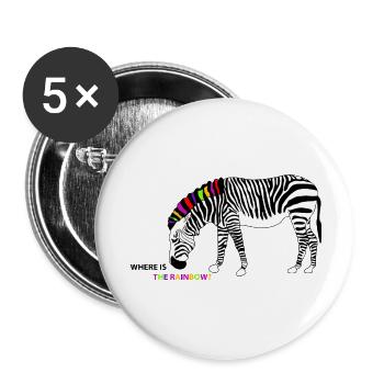 The rainbow - Buttons groß 56 mm (5er Pack) - Weiß - Vorne