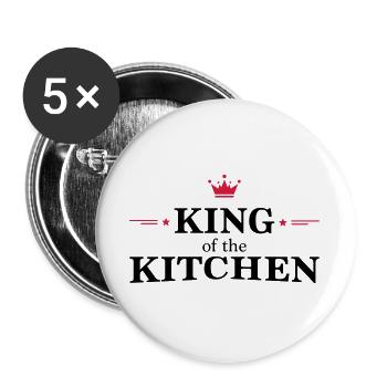 King of the churches - Buttons large 2.2''/56 mm (5-pack) - white - Front