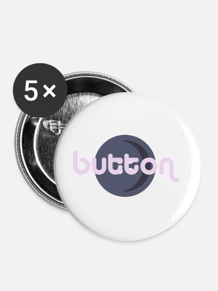 Button - Buttons groß 56 mm (5er Pack) - Weiß