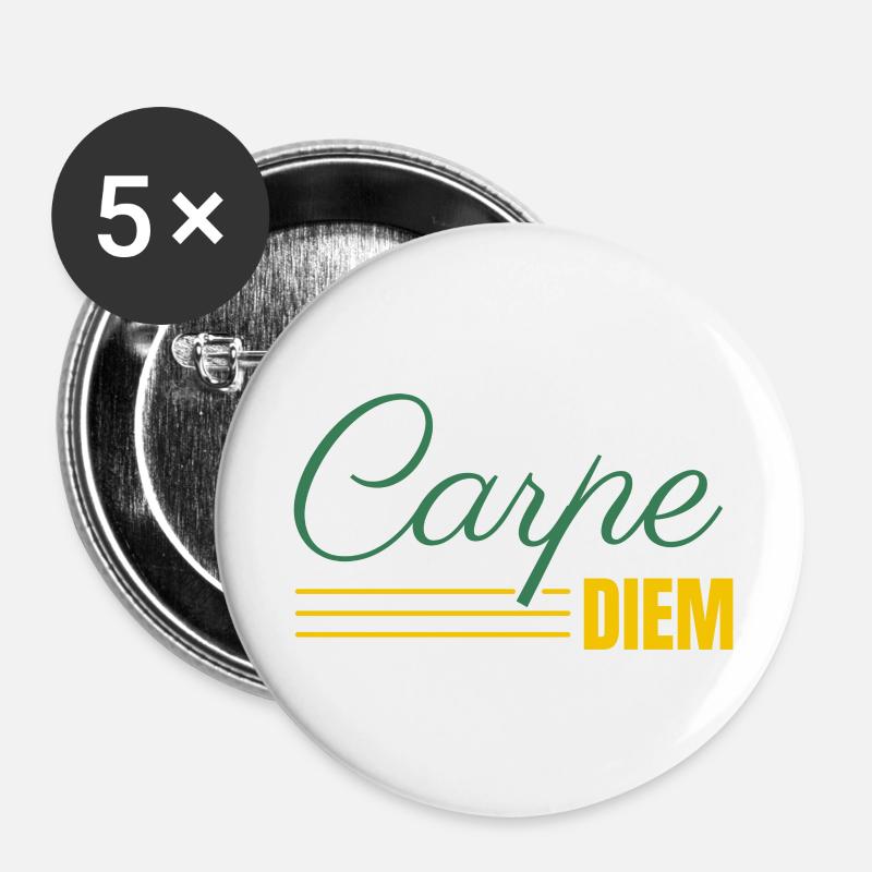 DIEM carp - Buttons large 2.2''/56 mm (5-pack) - white