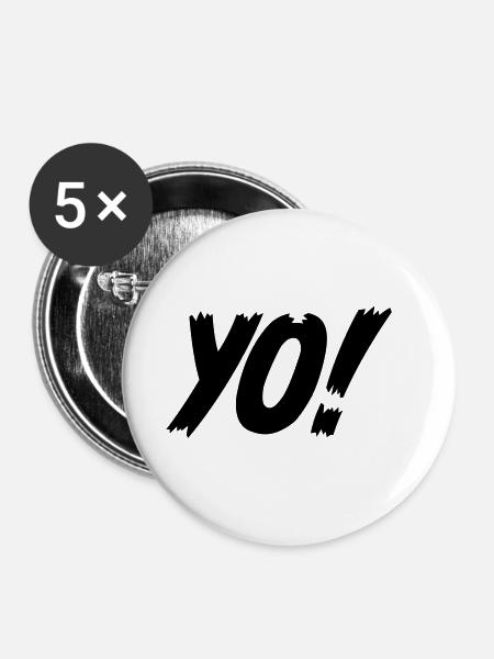 YO! - Buttons large 2.2''/56 mm (5-pack) - white