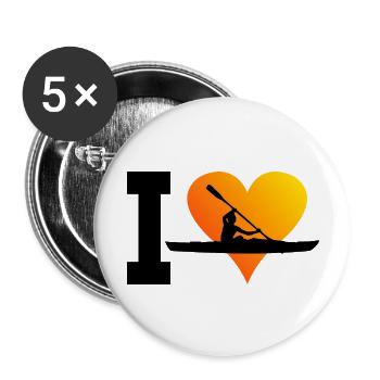 Men's Kayak Canoe Kayaking Kayak Women - Buttons large 2.2''/56 mm (5-pack) - white - Front
