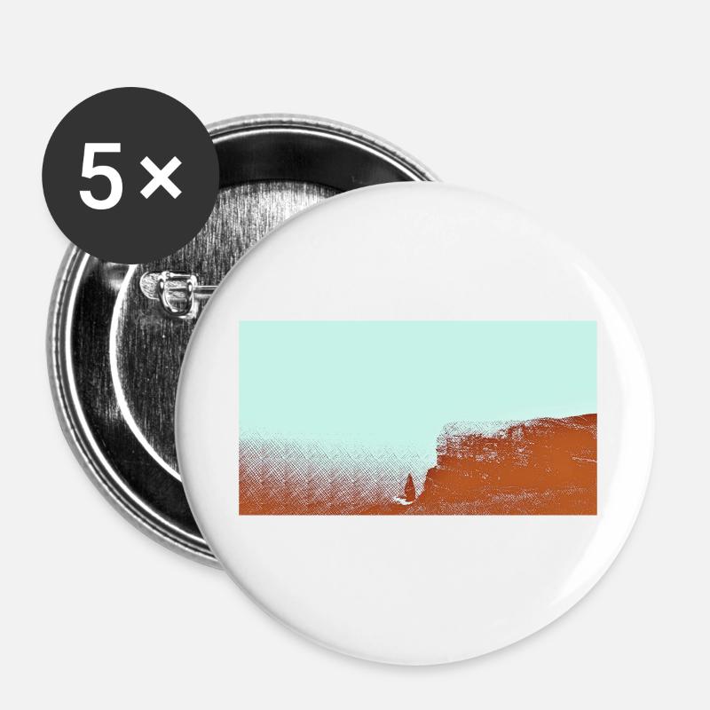 Cliffs of Moher - Buttons large 2.2''/56 mm (5-pack) - white