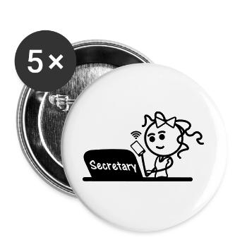 Work laptop Secretary smartphone - Buttons large 2.2''/56 mm (5-pack) - white - Front