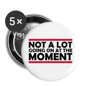 Not much going on - Buttons large 2.2''/56 mm (5-pack) - white - Front
