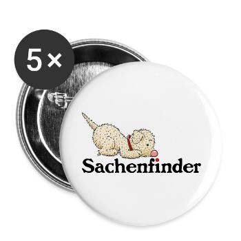 Finder1 3 - Buttons groß 56 mm (5er Pack) - Weiß - Vorne