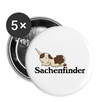 Finder1 1 - Buttons groß 56 mm (5er Pack) - Weiß - Vorne
