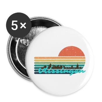 Vlissingen Zeeland Stadt - Buttons groß 56 mm (5er Pack) - Weiß - Vorne