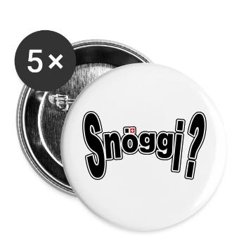 Snöggi? - Buttons large 2.2''/56 mm (5-pack) - white - Front