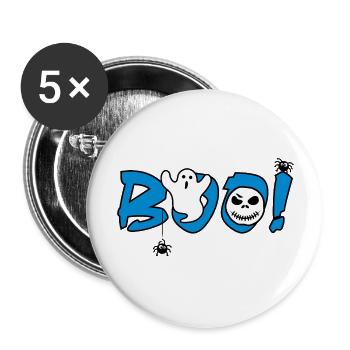 Funny Halloween label for festive design - Buttons large 2.2''/56 mm (5-pack) - white - Front