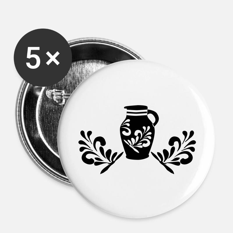 Bembel Design - Bembelschwung Hessen Liebe - Buttons large 2.2''/56 mm (5-pack) - white