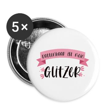 Ratten Haustier Ratte Nagetier Geschenk - Buttons groß 56 mm (5er Pack) - Weiß - Vorne