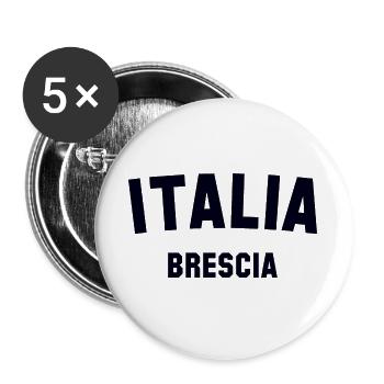 BRESCIA Italia Italien Italy - Buttons large 2.2''/56 mm (5-pack) - white - Front