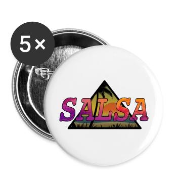 Salsabeach - Buttons groß 56 mm (5er Pack) - Weiß - Vorne