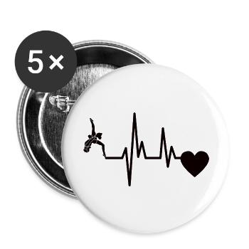 Cheerleader Gift Cheerleading Cheerleader - Buttons large 2.2''/56 mm (5-pack) - white - Front
