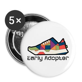 Shoe 7 - Buttons large 2.2''/56 mm (5-pack) - white - Front
