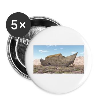 Arche Noah, Bibel, Religion - Buttons groß 56 mm (5er Pack) - Weiß - Vorne