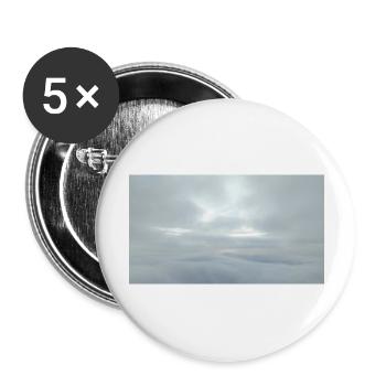 In den Wolken - Buttons groß 56 mm (5er Pack) - Weiß - Vorne