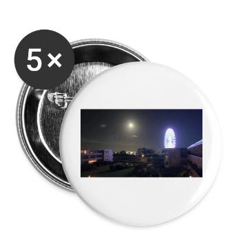 Riesenrad grömitz in der nacht - Buttons groß 56 mm (5er Pack) - Weiß - Vorne