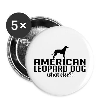 Chien léopard américain quoi d’autre Chien Disant Chiens - Lot de 5 grands badges (56 mm) - blanc - Devant