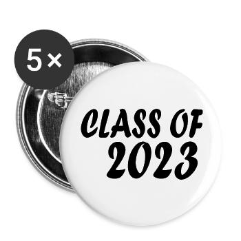 Class of 2023 - Buttons large 2.2''/56 mm (5-pack) - white - Front