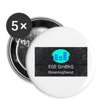 EGE GmBhQ Mode - Buttons groß 56 mm (5er Pack) - Weiß - Vorne