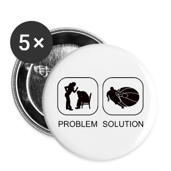 Basketball Basketball Team Basketball Players - Buttons large 2.2''/56 mm (5-pack) - white - Front