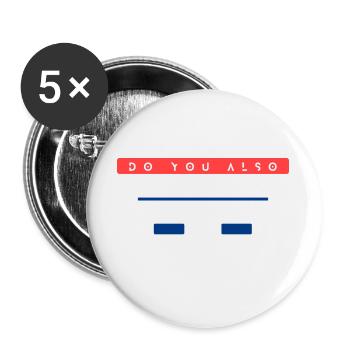 Die Wahl des Lebens und RPGs - Buttons groß 56 mm (5er Pack) - Weiß - Vorne