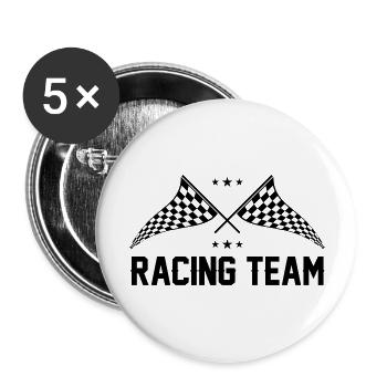 Racing Team 01 - Buttons large 2.2''/56 mm (5-pack) - white - Front