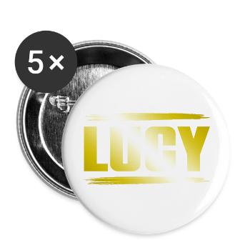 Lucy - Buttons groß 56 mm (5er Pack) - Weiß - Vorne