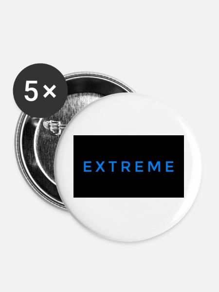 Extrem 5 - Buttons groß 56 mm (5er Pack) - Weiß