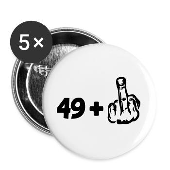 49 +. For anyone struggling with 50 years # - Buttons large 2.2''/56 mm (5-pack) - white - Front