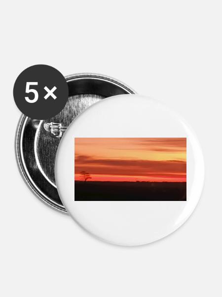 Burning skies - Buttons large 2.2''/56 mm (5-pack) - white