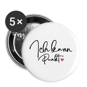 Ich kann - Buttons groß 56 mm (5er Pack) - Weiß - Vorne