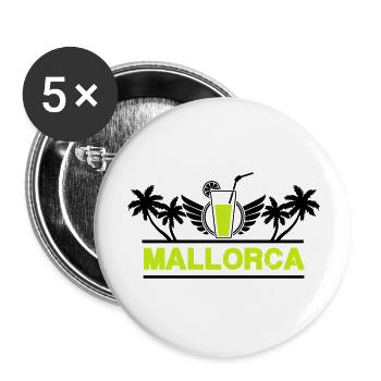 Majorca - Buttons large 2.2''/56 mm (5-pack) - white - Front